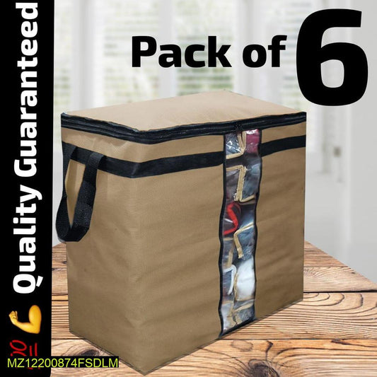 Dustproof Storage Bags, Pack Of 6