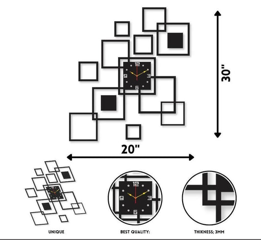 Name Dm01 Wooden Diy Clock